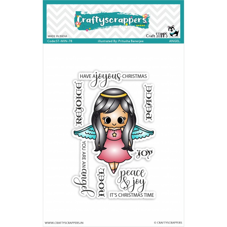 Craftyscrappers Mini Stamps- ANGEL