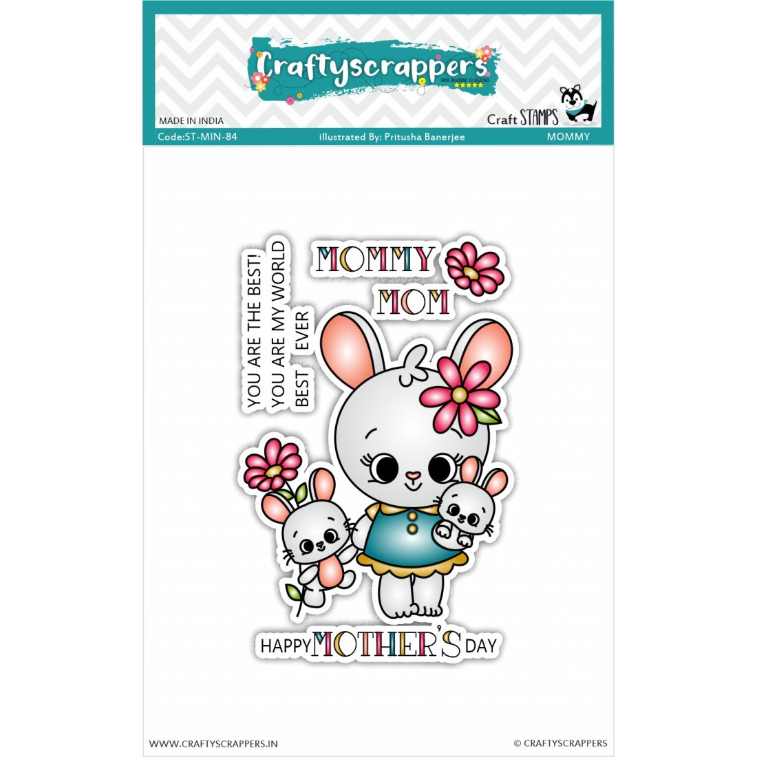 Craftyscrappers Mini Stamps- MOMMY