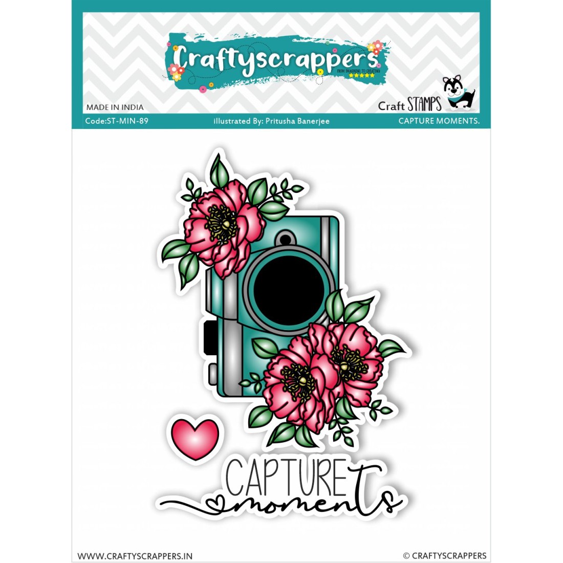 Craftyscrappers Mini Stamps- Capture moments