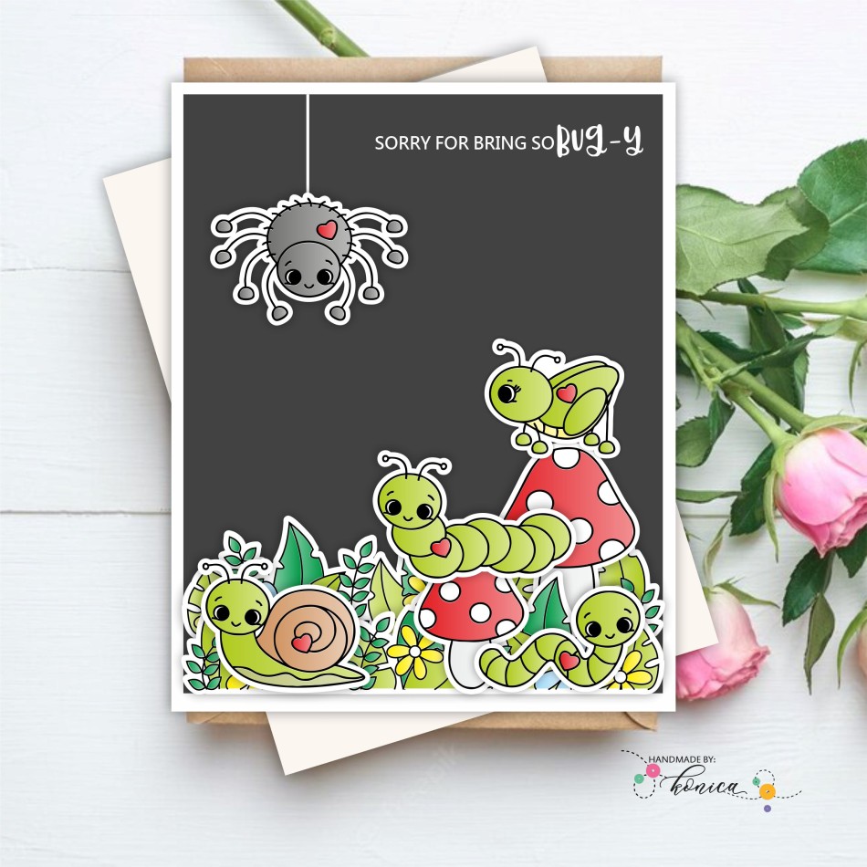 Craftyscrappers Stamps- BUGS & KISSES