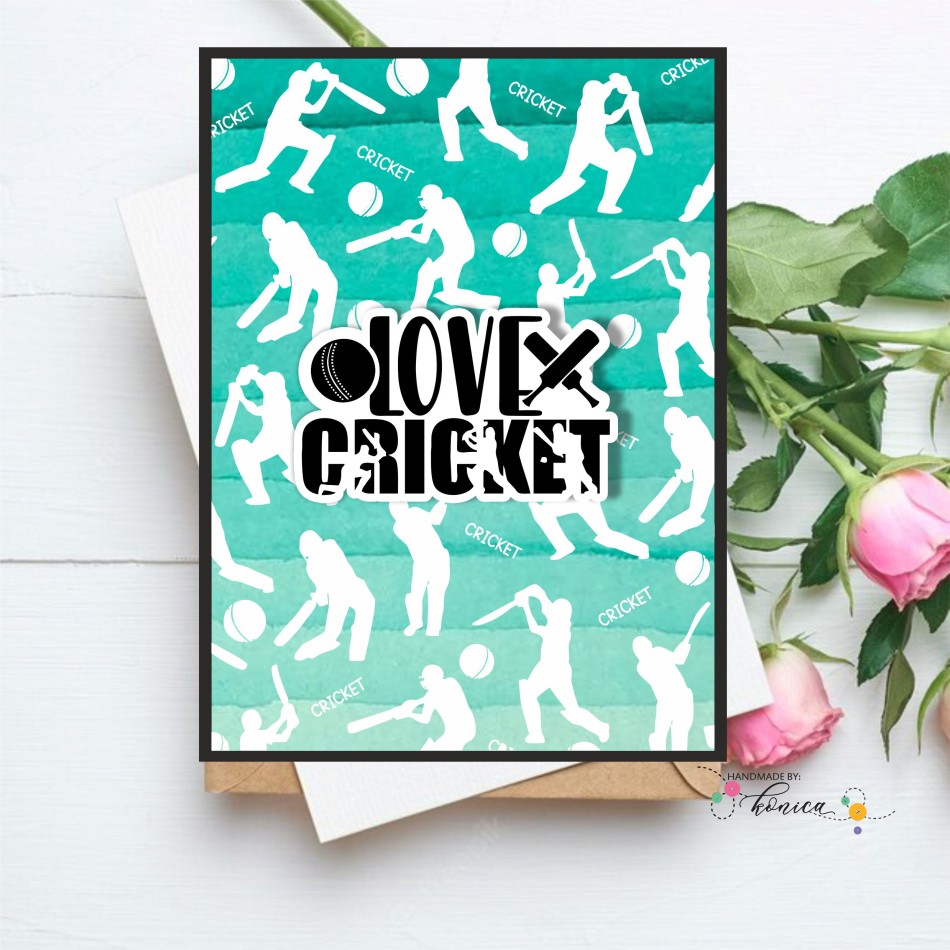 Craftyscrappers Stamps- CRICKET SILHOUETTE BACKGROUND
