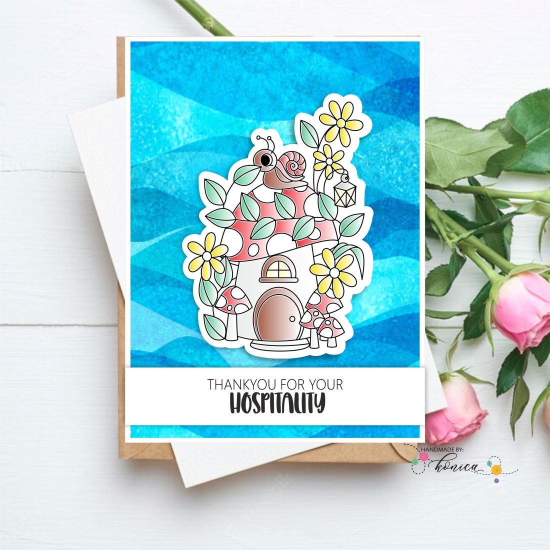 Craftyscrappers Mini Stamps- MUSHROOM HOUSE
