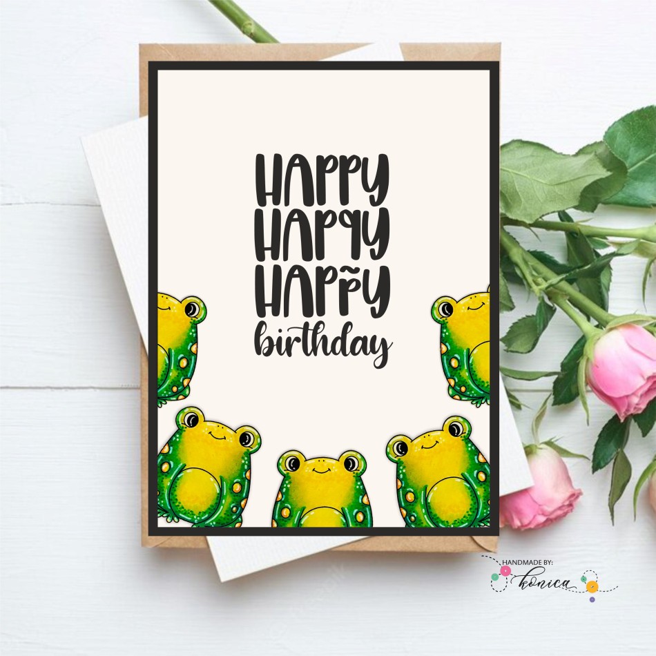 Craftyscrappers Mini Stamps- HAPPY BIRTHDAY