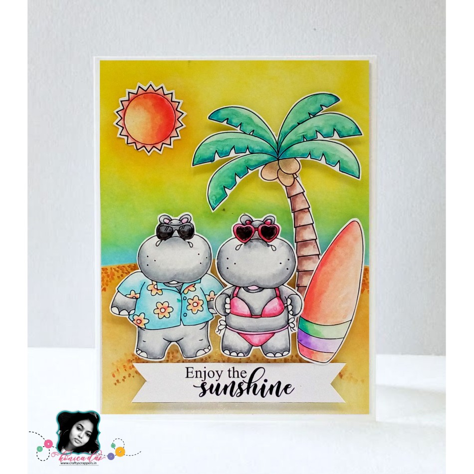 Craftyscrappers Stamps- HAPPY SUMMER