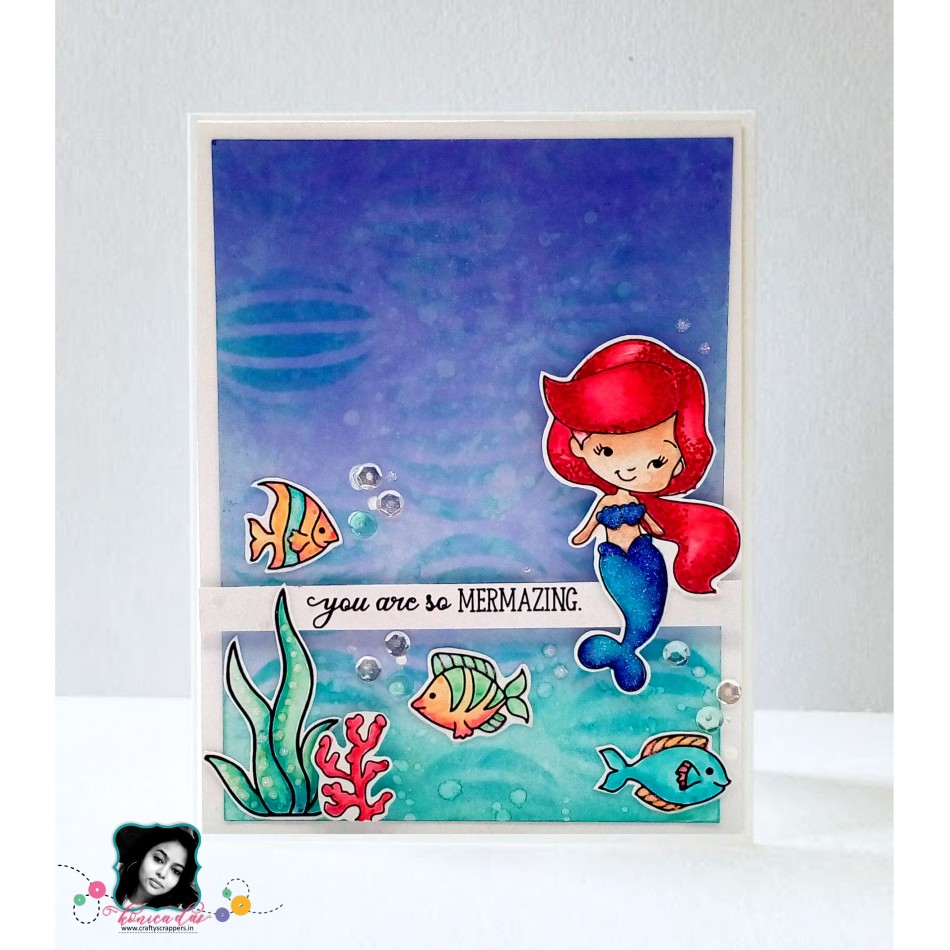 Craftyscrappers Stamps- YOU ARE MERMAZING