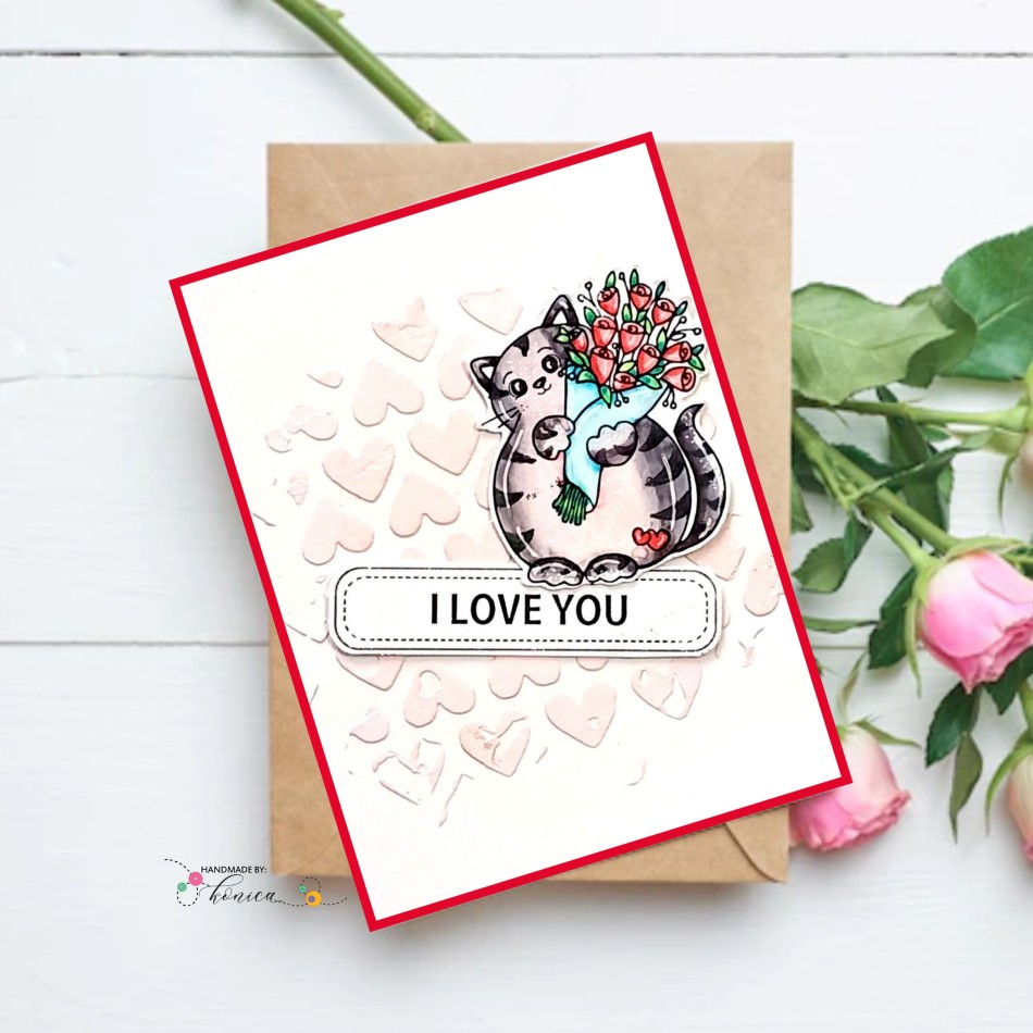 Craftyscrappers Stamps- KITTY LOVE