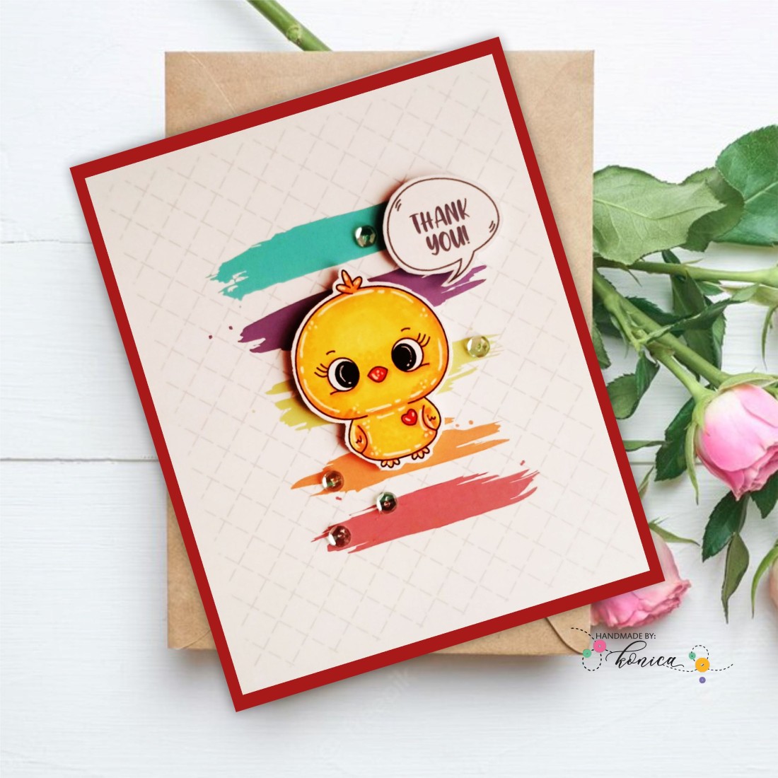 Craftyscrappers Mini Stamps- HEY CHICK