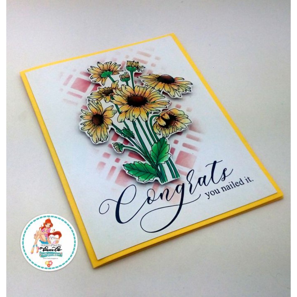 Craftyscrappers Stamps- CONGRATS